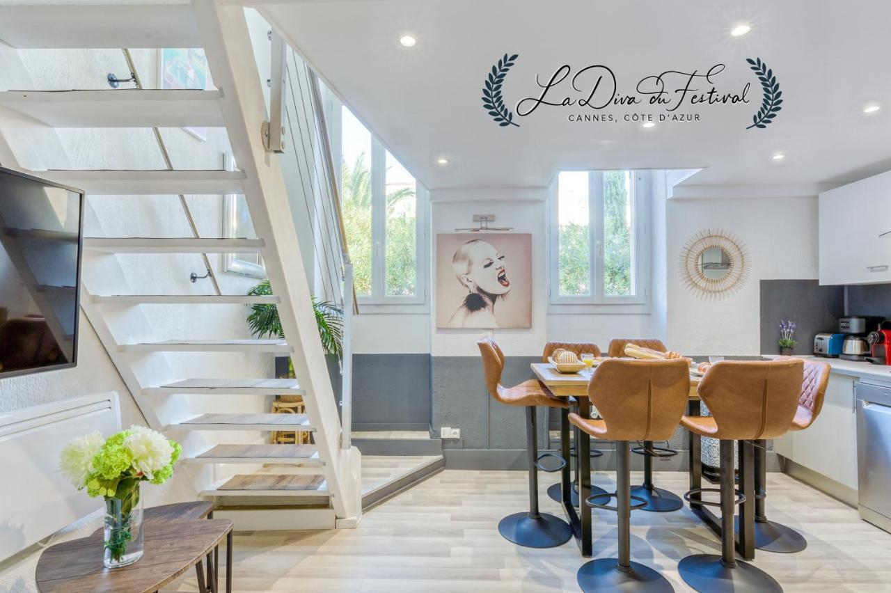 La Diva Du Festival - 10 Mn A Pied Palais & Plages - Cosy & Calme - Clim - Wifi Канни Екстер'єр фото
