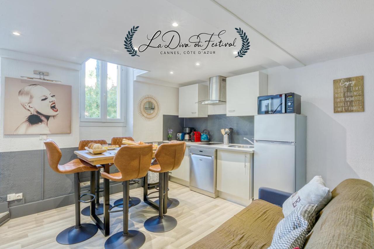 La Diva Du Festival - 10 Mn A Pied Palais & Plages - Cosy & Calme - Clim - Wifi Канни Екстер'єр фото